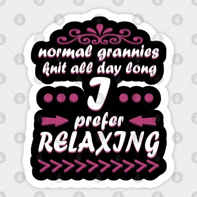 Grandma Pension Relaxing Retirement Sauna Holiday Adventure Sticker by FindYourFavouriteDesign